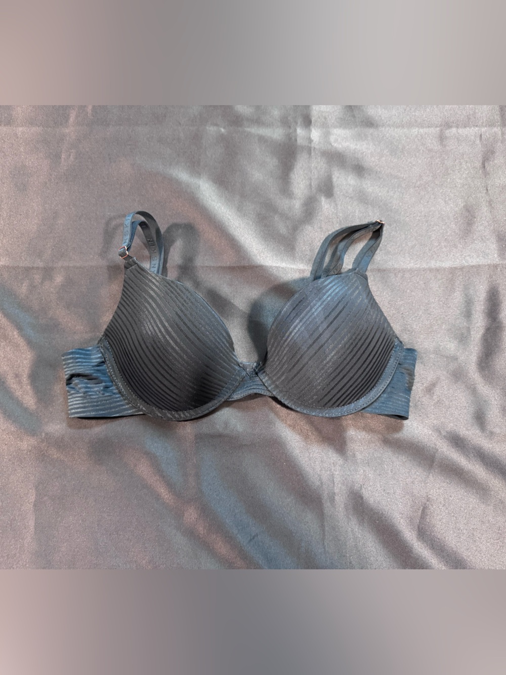 Danskin Black Striped Support Bra